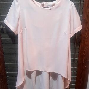 Philosophy Light Pink High-low Blouse